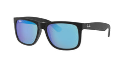 622/55 Rubber Black Frame | Blue Mirror Lens