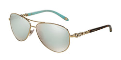 609164 Pale Gold Frame | Brown Mirror White Lens