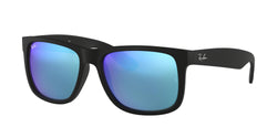 622/55 Rubber Black Frame | Blue Mirror Lens