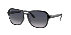 654578 Black Transparent Black Frame | Polarized Blue/Grey Gradient Lens