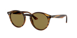 820/73 Striped Red Havana Frame | Dark Brown Lens