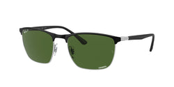 9144P1 Black ON Silver Frame | Dark Green Lens