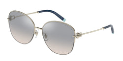 61691U Pale Gold Frame | Gradient Blue Mirror Silver Lens