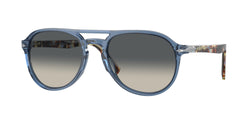 Transparent Navy Frame | Light Grey Gradient Dark Grey Lens