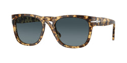 Beige Tortoise Frame | Blue Gradient Dark Blue Polarized Lens