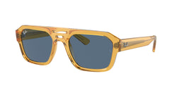 Transparent Yellow Frame | Dark Blue Lens