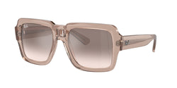 Transparent Light Brown Frame | Silver/Brown Lens