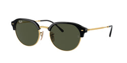 Black On Gold Frame | Green Lens