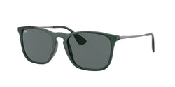 666381 Transparent Green Frame | Dark Grey Lens