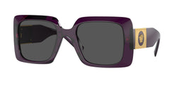 Transparent Purple Frame | Dark Grey Lens