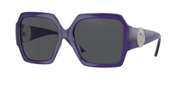 Transparent Purple Frame | Dark Grey Lens