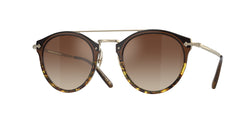 Espresso/382 Gradient / Gold Frame | Dark Brown Gradient Mirror Lens