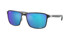 Black On Silver Frame | Blue Lens