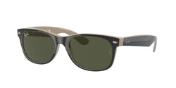 875 Black ON Beige Frame | Green Classic G-15 Lens