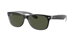 6052 Black ON Transparent Frame | Green Lens