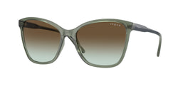 Transparent Mallard Green Frame | Green Gradient Dark Brown Lens