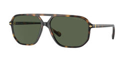 Total Dark Havana Frame | Dark Green Polarized Lens