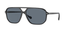 Transparent Dark Grey Frame | Blue Polarized Lens
