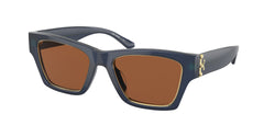 165673 Transparent Navy Frame | Solid Brown Lens