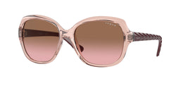 286414 Transparent Pink Frame | Pink Gradient Brown Lens