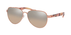 32738Z Shiny Rose Gold Metal Frame | light brown gradient mirror Lens