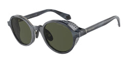 594331 Opal Striped Grey Frame | Green Lens