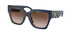 165613 Transparent Navy Frame | Brown Gradient Lens