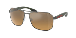 DG1741 Gunmetal Rubber Frame | brown mirror grey gradient Lens