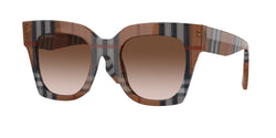 396713 Brown Check Frame | Brown Gradient Lens