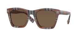 396673 Brown Check Frame | Dark Brown Lens