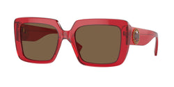 528073 Transparent Red Frame | dark brown Lens