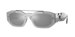 10016G Transp Grey Mirror Silver Frame | Light Grey Mirror Silver Lens