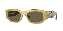 1002/3 Transparent Brown Mirror Gold Frame | Brown Lens