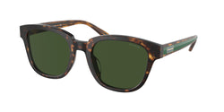 512071 Matte Dark Tortoise Frame | Dark Green Solid Lens