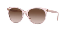 282813 Transparent Pink Frame | Gradient Brown Lens