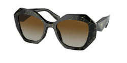 19D6E1 Black / Yellow Marble Frame | Polar Brown Gradient Lens