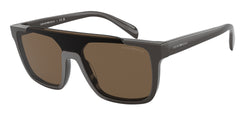 519773 Shiny Grey Frame | Dark Brown Lens