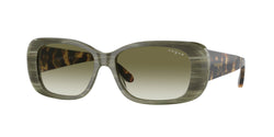 30728E Green Horn Frame | Clear Gradient Dark Green Lens