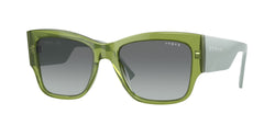 295311 Transparent Green Frame | Gradient Grey Lens