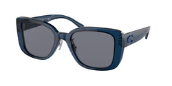 571480 Transparent Blue Frame | Blue Solid Lens