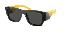 19D5S0 Black / Yellow Marble Frame | Dark Grey Lens