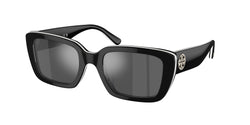 19466G Black White Trilayer Frame | Grey Mirror Silver Lens