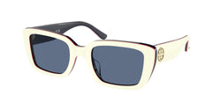 194980 Ivory Red Blue Trilayer Frame | Dark Blue Lens