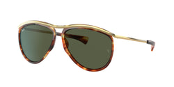 954/31 Striped Havana Frame | Green Classic G-15 Lens