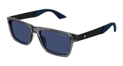 Grey/BLACK 008 Frame | BLUE Lens