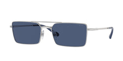 Silver Frame | Dark Blue Lens