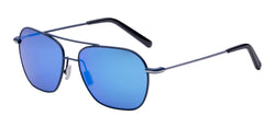 Dark Navy With Silver Stripe Frame | Blue Hawaii Lens