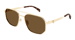 Gold 002 Frame | BROWN Lens