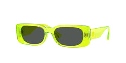 Yellow Fluo Transparent Frame | Dark Grey Lens