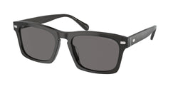 Transparent Dark Grey Frame | Grey Solid Polarized Lens